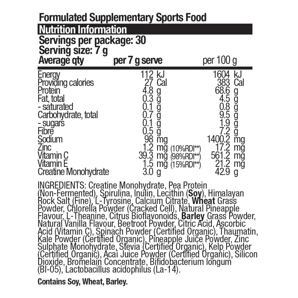 BSc Performance Greens + Creatine