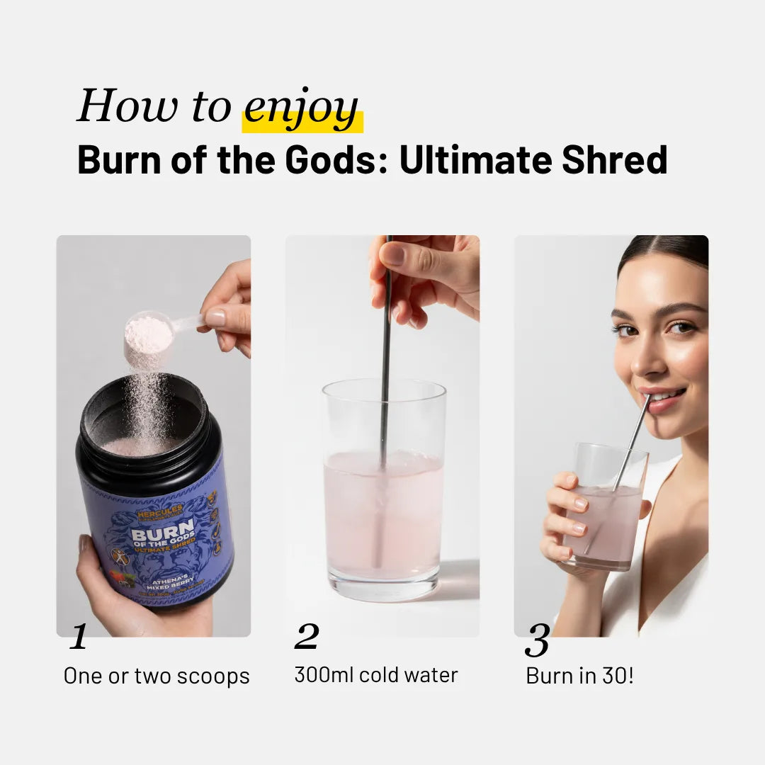 Hercules Burn of the Gods Fat Burner 60 Serves