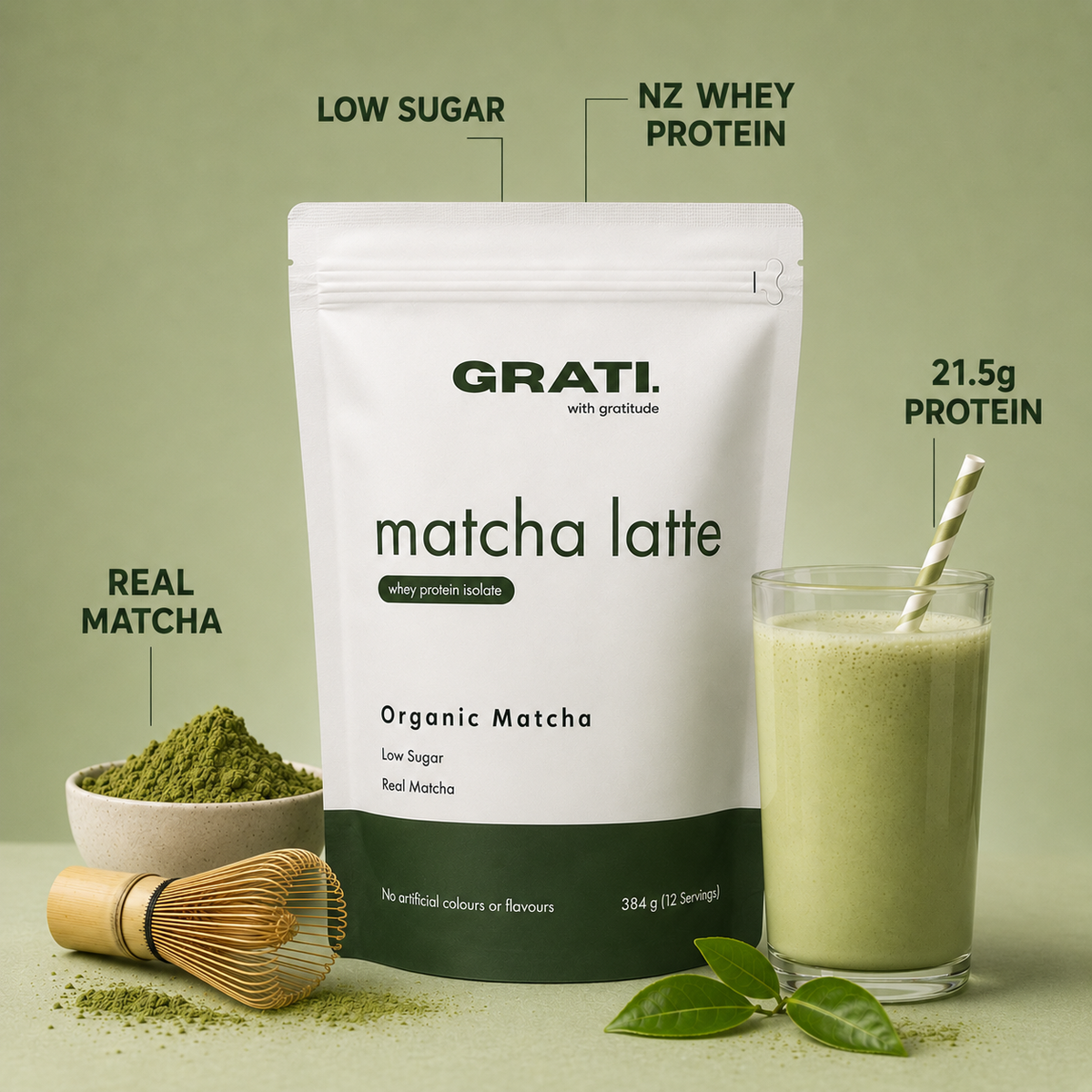 Grati Matcha Latte Protein