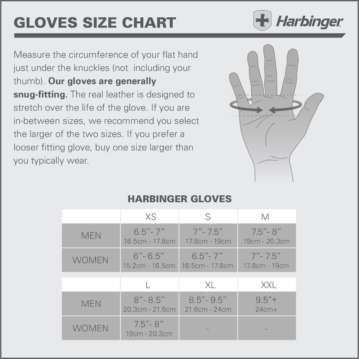 Harbinger Mens Power Gloves