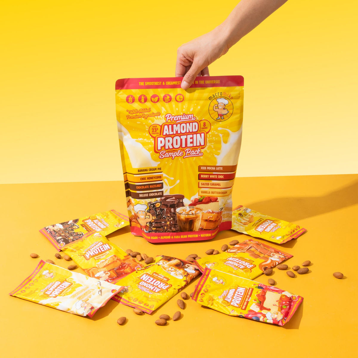 Macro Mike Premium Almond Protein 40g sachets