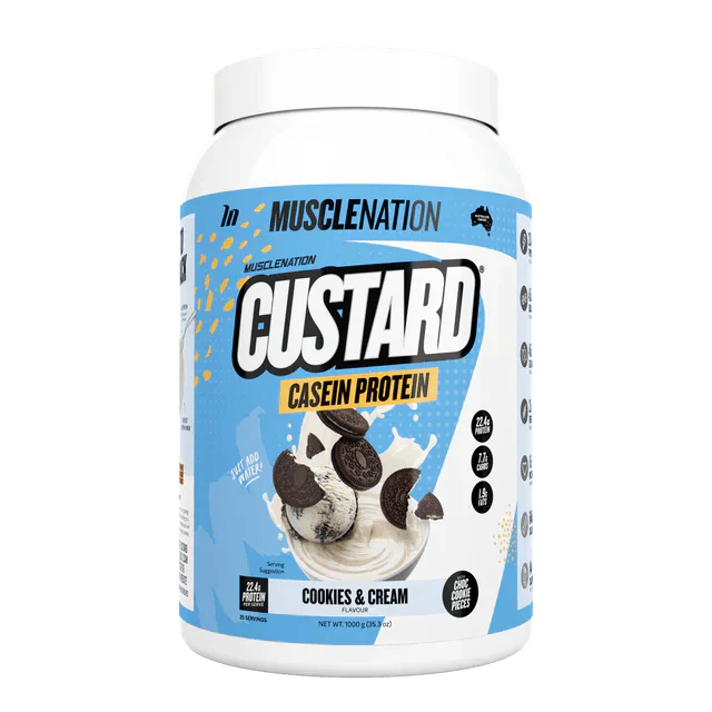 MuscleNation Custard Casein Protein