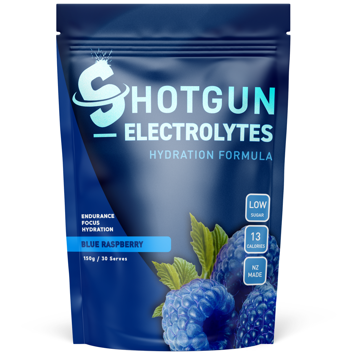 Shotgun Electrolytes Blue Raspberry 30 serve