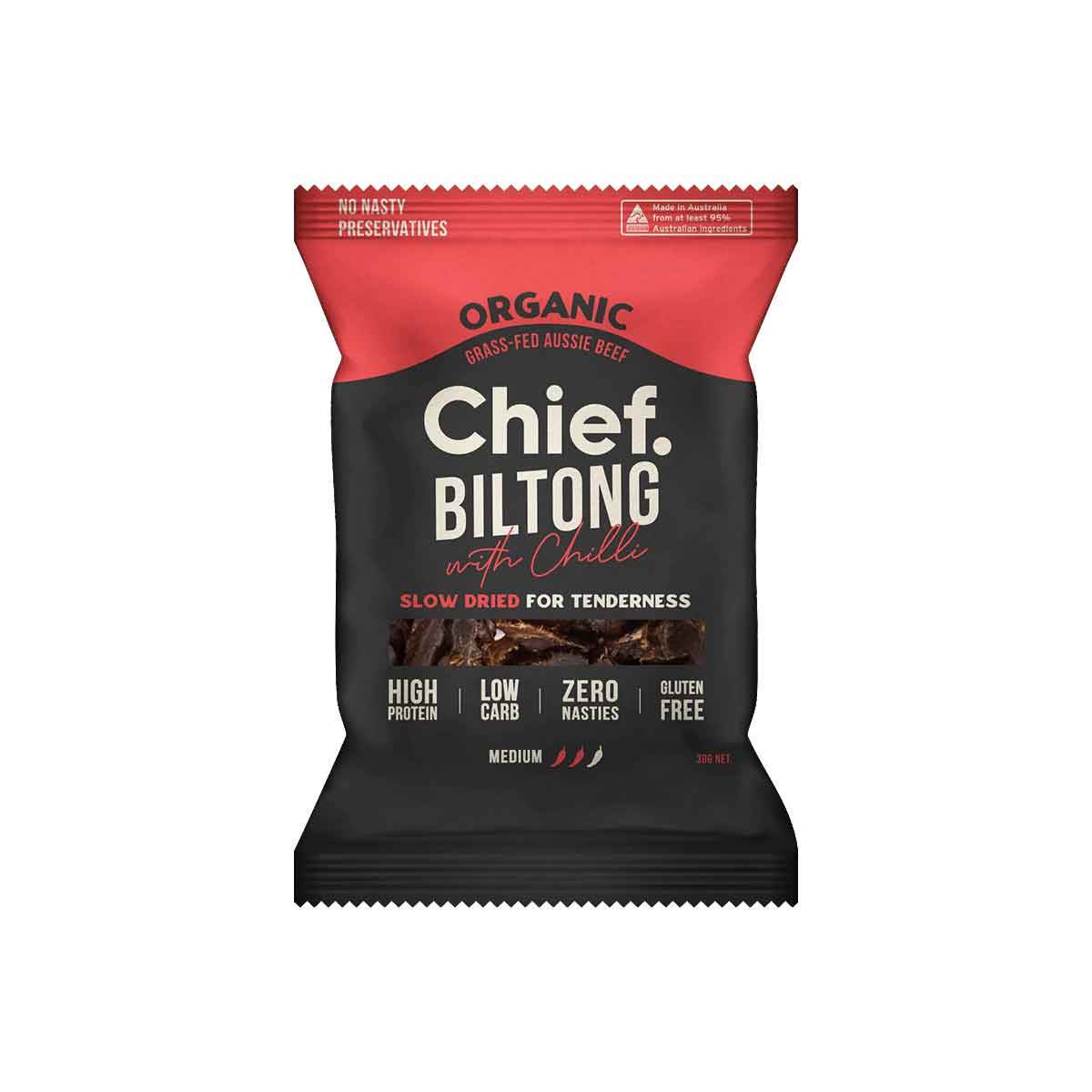 Chief Organic Biltong 30g Bag