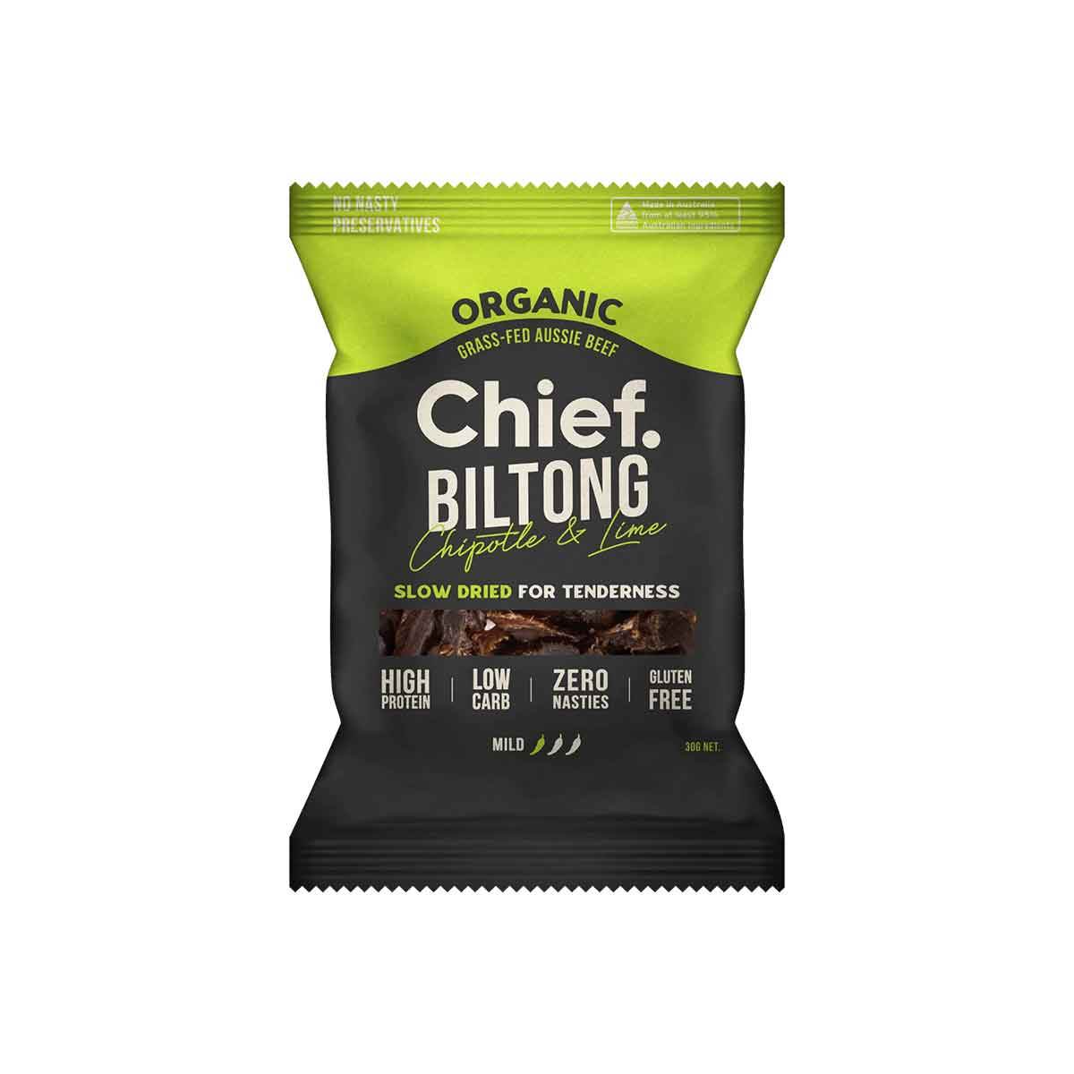 Chief Organic Biltong 30g Bag