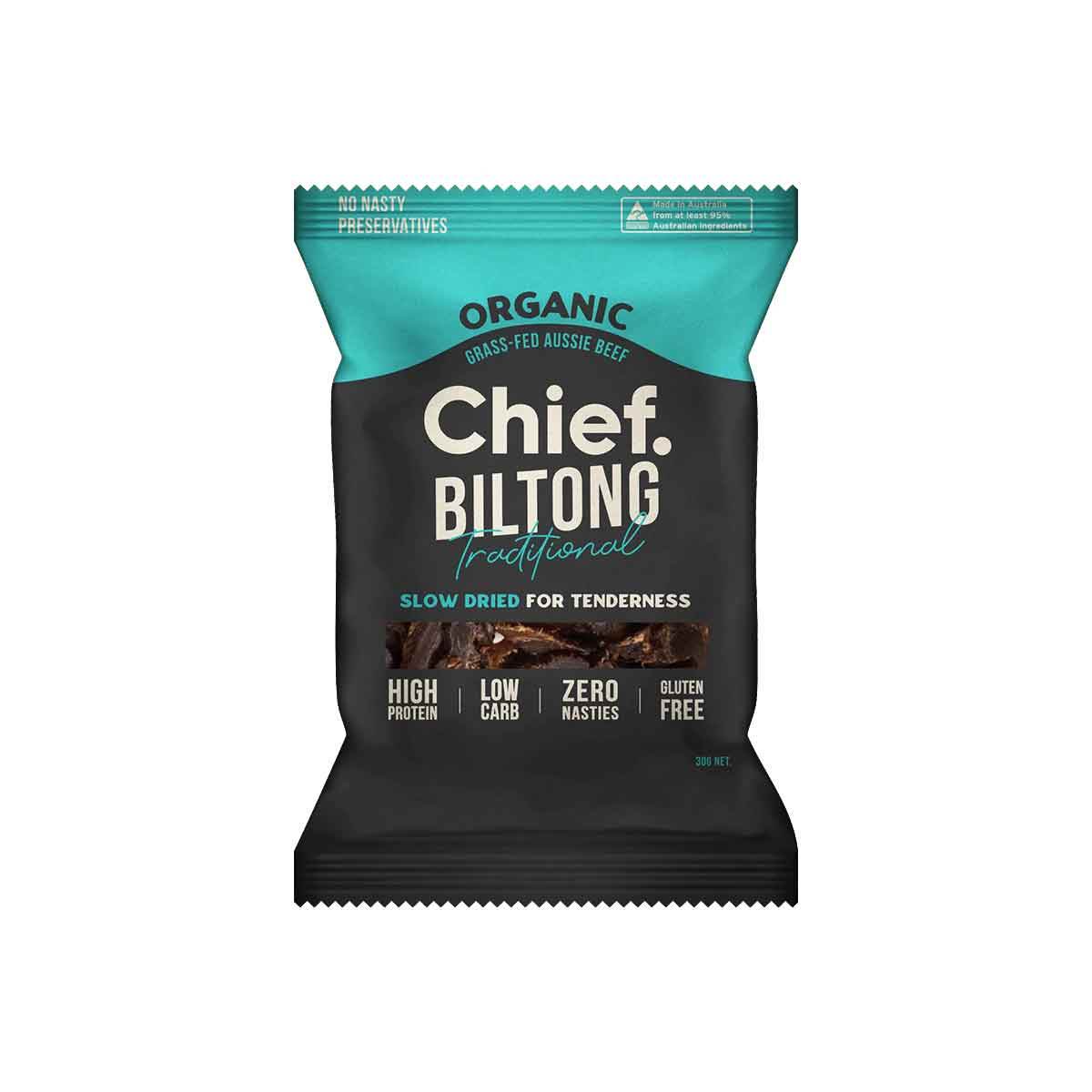 Chief Organic Biltong 30g Bag