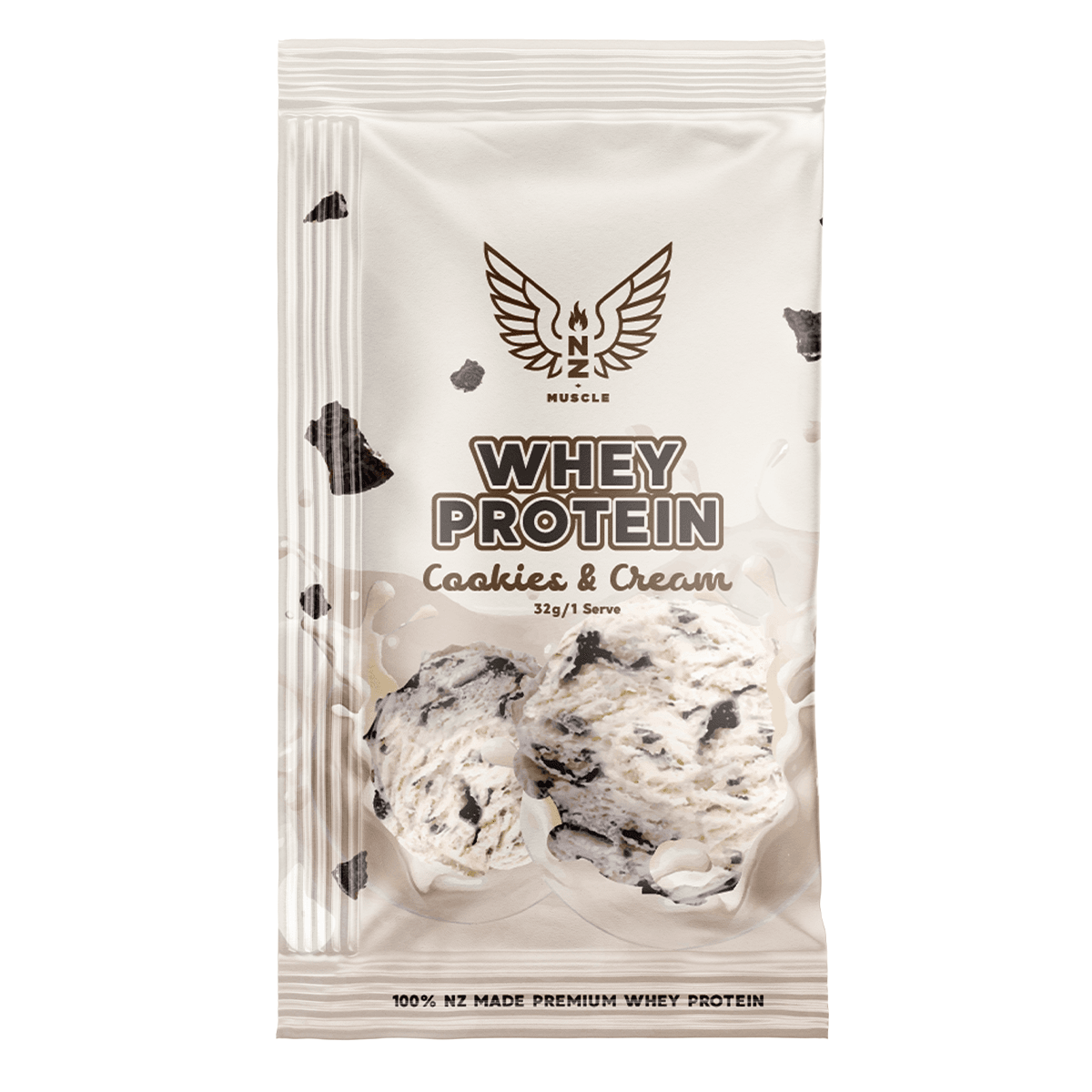 NZ Muscle Whey Protein Sachet - 1 Serve