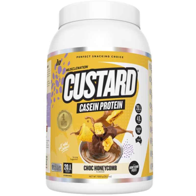 MuscleNation Custard Casein Protein