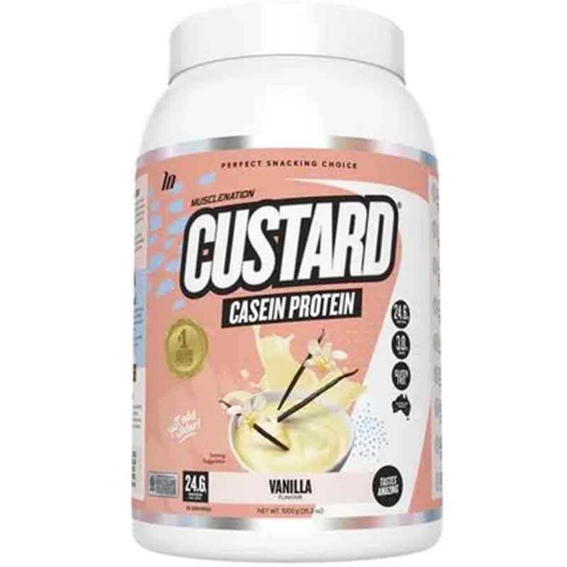 MuscleNation Custard Casein Protein