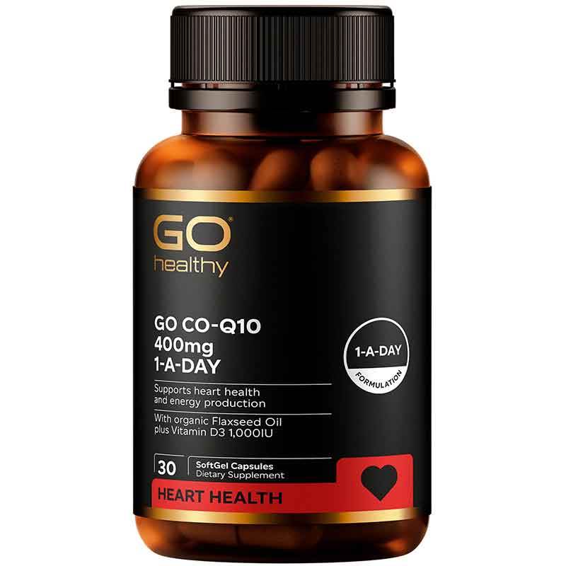 Go Healthy Co-Q10 400mg 1-A-Day 30 Capsules