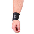 NZ Muscle Wrist Wraps, Black - Elastic/Velcro