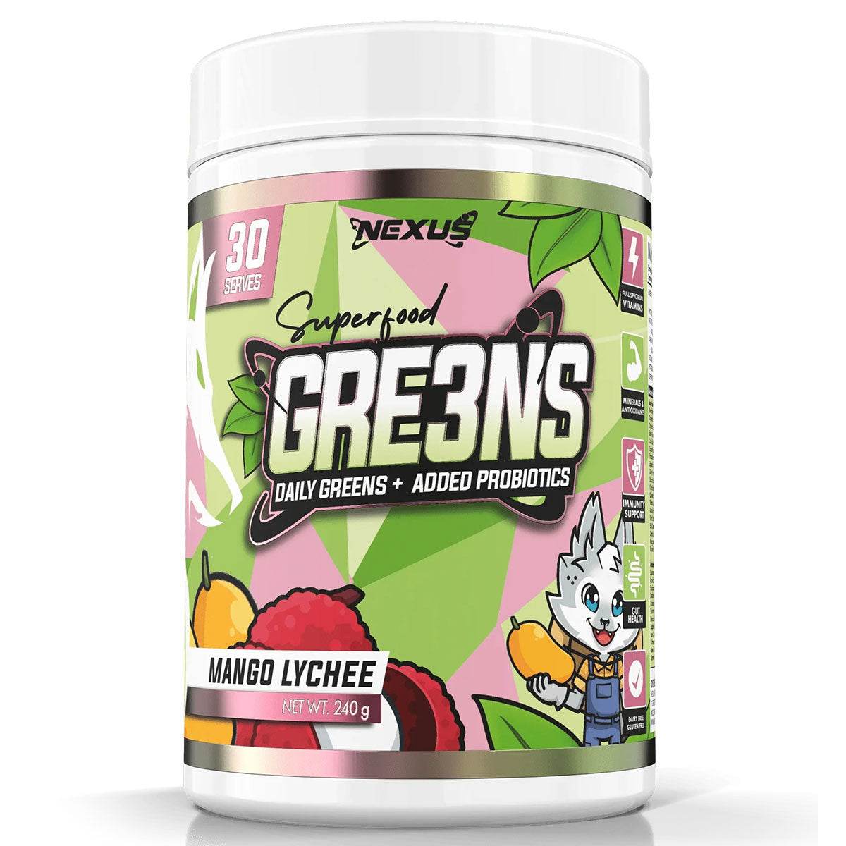 Nexus Sports Nutrition GRE3NS