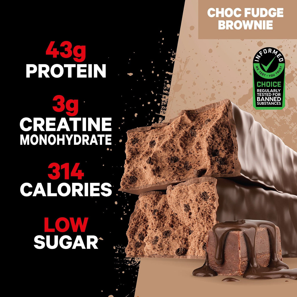 Musashi High Protein + Creatine Bars