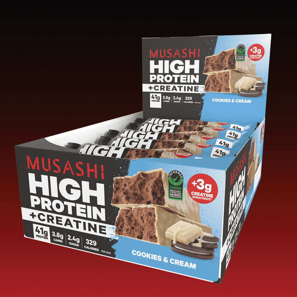 Musashi High Protein + Creatine Bars