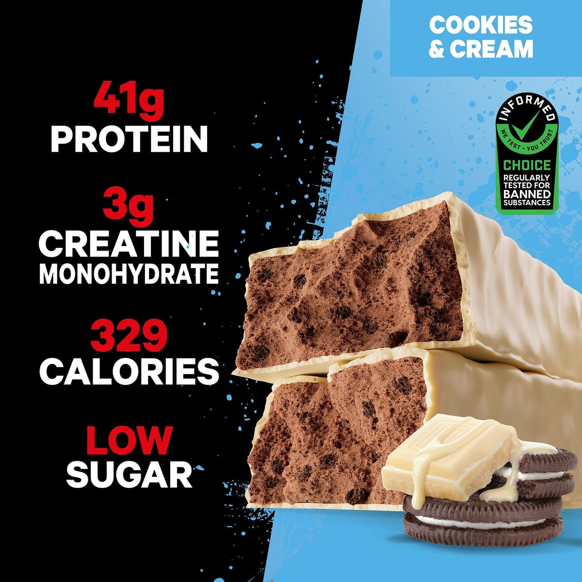 Musashi High Protein + Creatine Bars