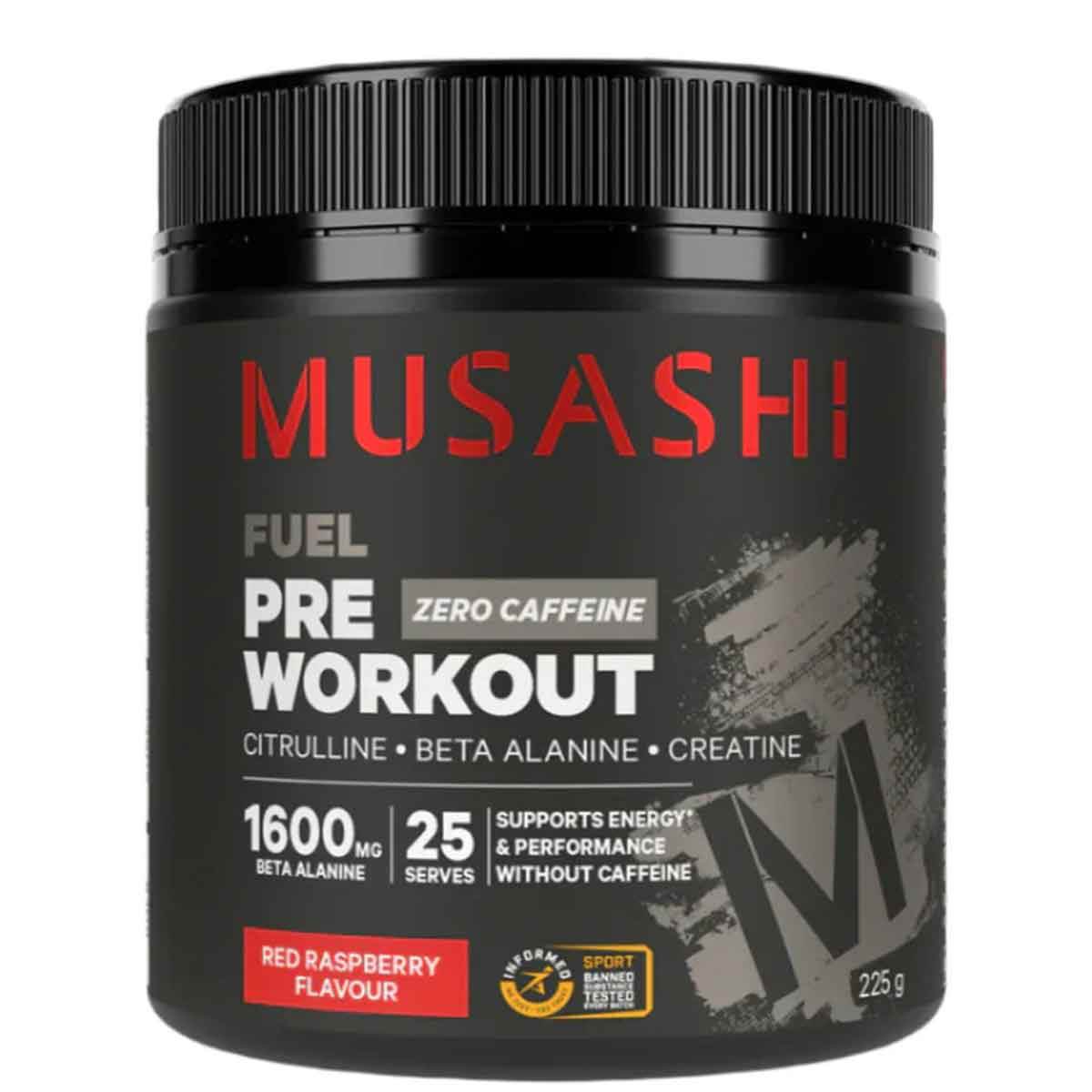 Musashi Pre-workout Zero Caffeine