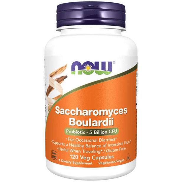 Now Foods Saccharomyces Boulardii 60 Capsules