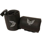 NZ Muscle Wrist Wraps, Black - Elastic/Velcro
