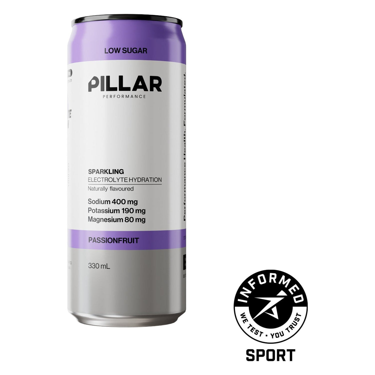 Pillar Performance Sparkling Electrolyte Hydration RTD 330ml