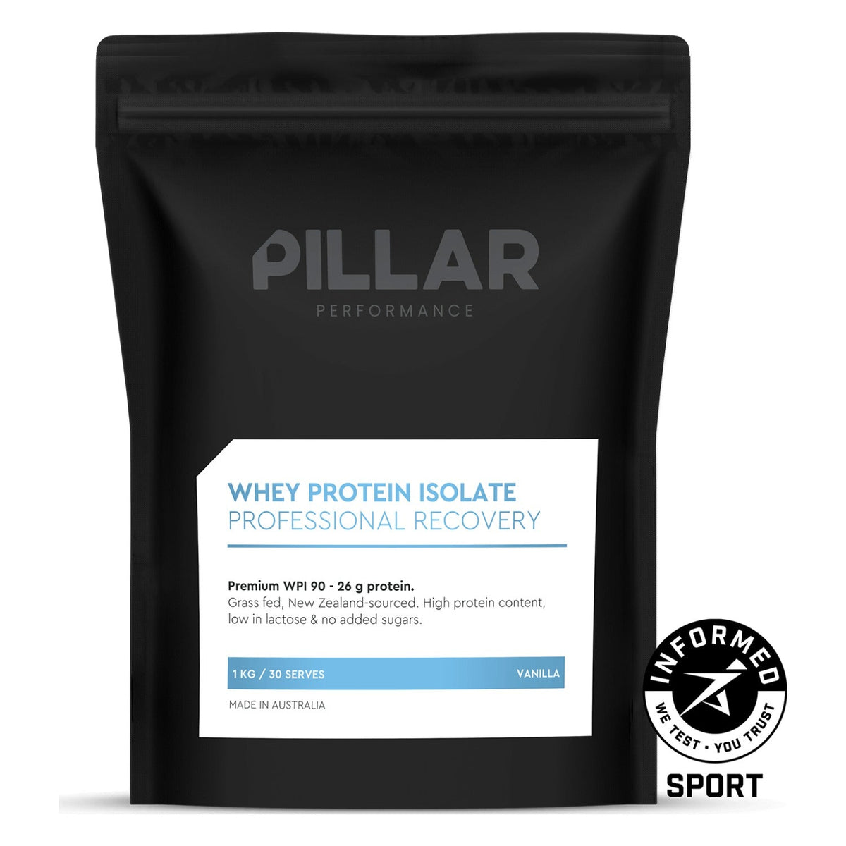 Pillar Performance Whey Protein Isolate 1kg